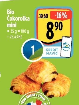 Rolka čokoládová bio