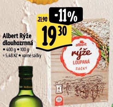Rýže dlouhozrnná Albert