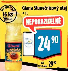 Slunečnicový olej Giana