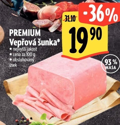 Šunka vepřová Premium nejvyšší jakosti