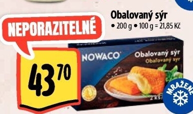 Sýr obalovaný mražený Nowaco
