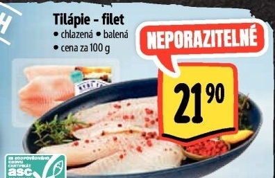 Tilápie nilská filety Albert