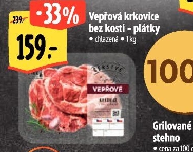 Vepřová krkovice bez kosti