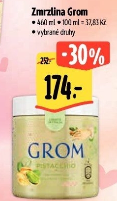 Zmrzlina v kelímku Grom