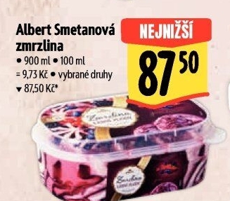 Zmrzlina ve vaničce Albert