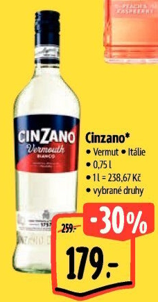 Aperitivy Cinzano
