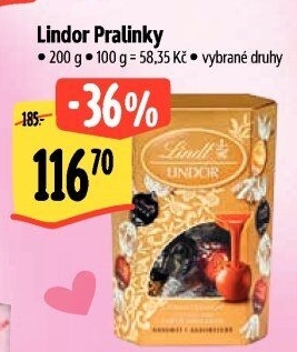 Bonboniéra Pralinky Lindor Lindt
