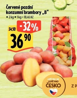 Brambory červené konzumní pozdní