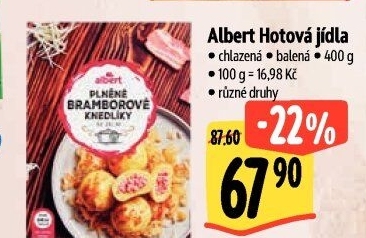Hotová jídla chlazená Albert