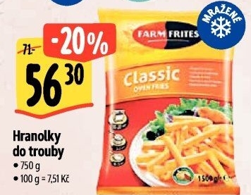 Hranolky mražené Farm Frites