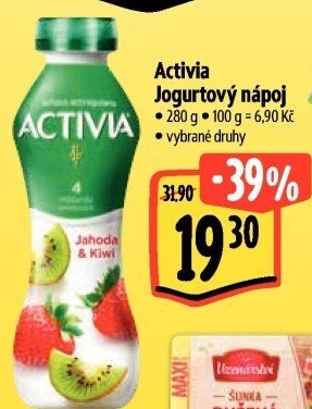 Jogurtový nápoj Activia Danone