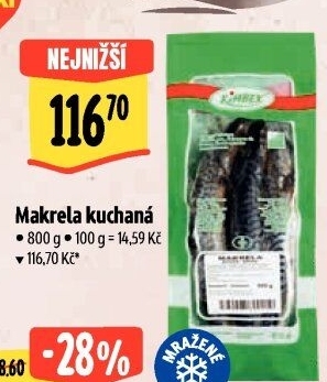 Makrela kuchaná mražená Kimbex