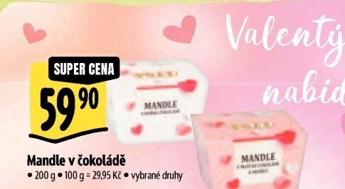 Mandle v čokoládě Poex