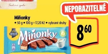 Oplatky Miňonky Opavia