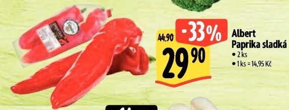 Paprika červená Albert
