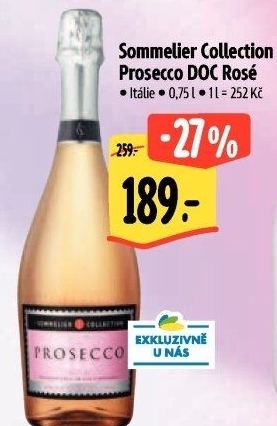 Prosecco rosé DOC Sommelier Collection