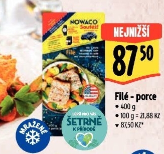 Rybí filé mražené Nowaco