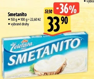 Sýr tavený Smetanito Želetava