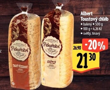 Toustový chléb Albert