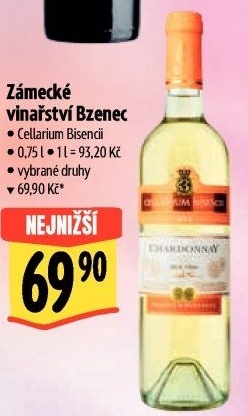 Vína Cellarium Bisencii Zámecké vinařství Bzenec