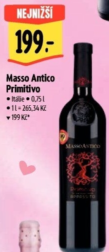 Víno Primitivo Masso Antico