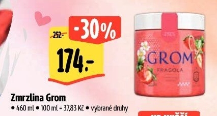 Zmrzlina v kelímku Grom