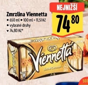 Zmrzlinová roláda Viennetta Algida