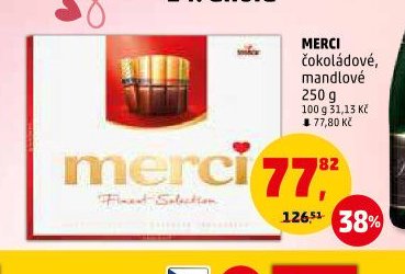MERCI čokoládové, mandlové 250 g