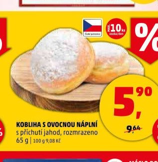KOBLIHA S OVOCNOU NÁPLNÍ