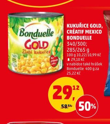 KUKUŘICE GOLD, CRÉATIF MEXICO BONDUELLE