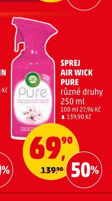 SPREJ AIR WICK PURE různé druhy