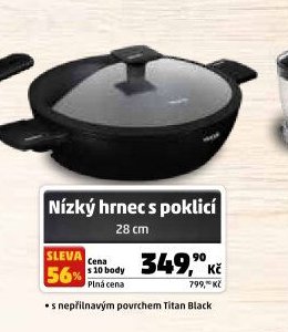 Nízký hrnec s poklicí 28 cm