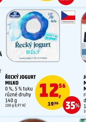 Řecký jogurt Milko