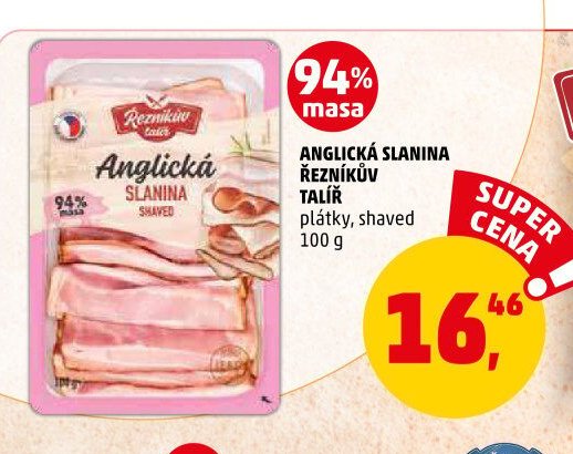 ANGLICKÁ SLANINA ŘEZNÍKŮV TALÍŘ