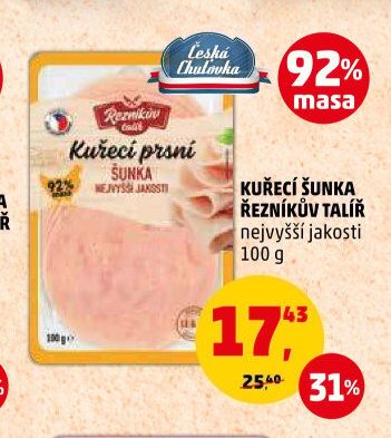 KUŘECÍ ŠUNKA ŘEZNÍKŮV TALÍŘ