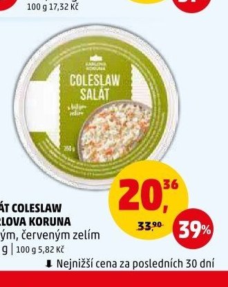 Salát Coleslaw Karlova Koruna