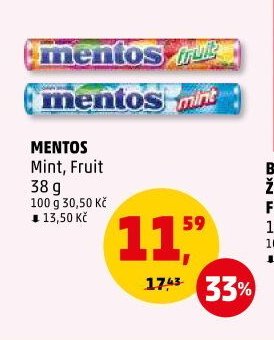Mentos Mint, Fruit