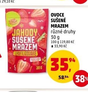 OVOCE SUŠENÉ MRAZEM