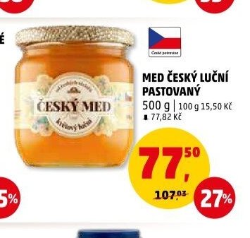 MED ČESKÝ LUČNÍ PASTOVANÝ