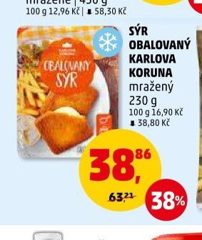 SÝR OBALOVANÝ KARLOVA KORUNA