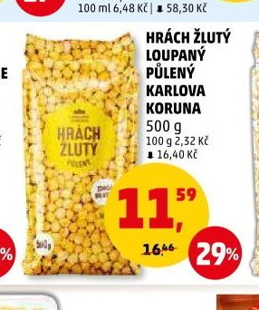 HRÁCH ŽLUTÝ LOUPANÝ PŮLENÝ KARLOVA KORUNA
