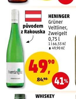 Heninger Grüner Veltliner, Zweigelt 0,75 l