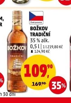 Božkov tradiční 35 % alk. 0,5 l
