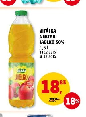 VITÁLKA NEKTAR JABLKO 50%