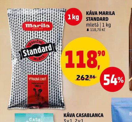 KÁVA MARILA STANDARD mletá 1 kg