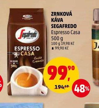 ZRNKOVÁ KÁVA SEGAFREDO Espresso Casa 500 g