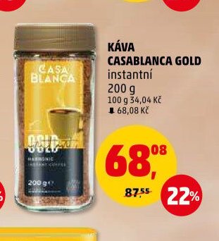 KÁVA CASABLANCA GOLD instantní 200 g