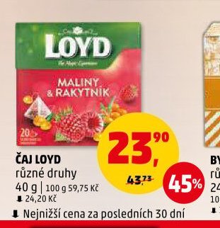 ČAJ LOYD různé druhy 40 g