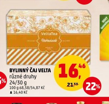 BYLINNÝ ČAJ VELTA různé druhy
