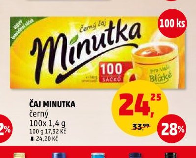 ČAJ MINUTKA černý 100x 1,4 g